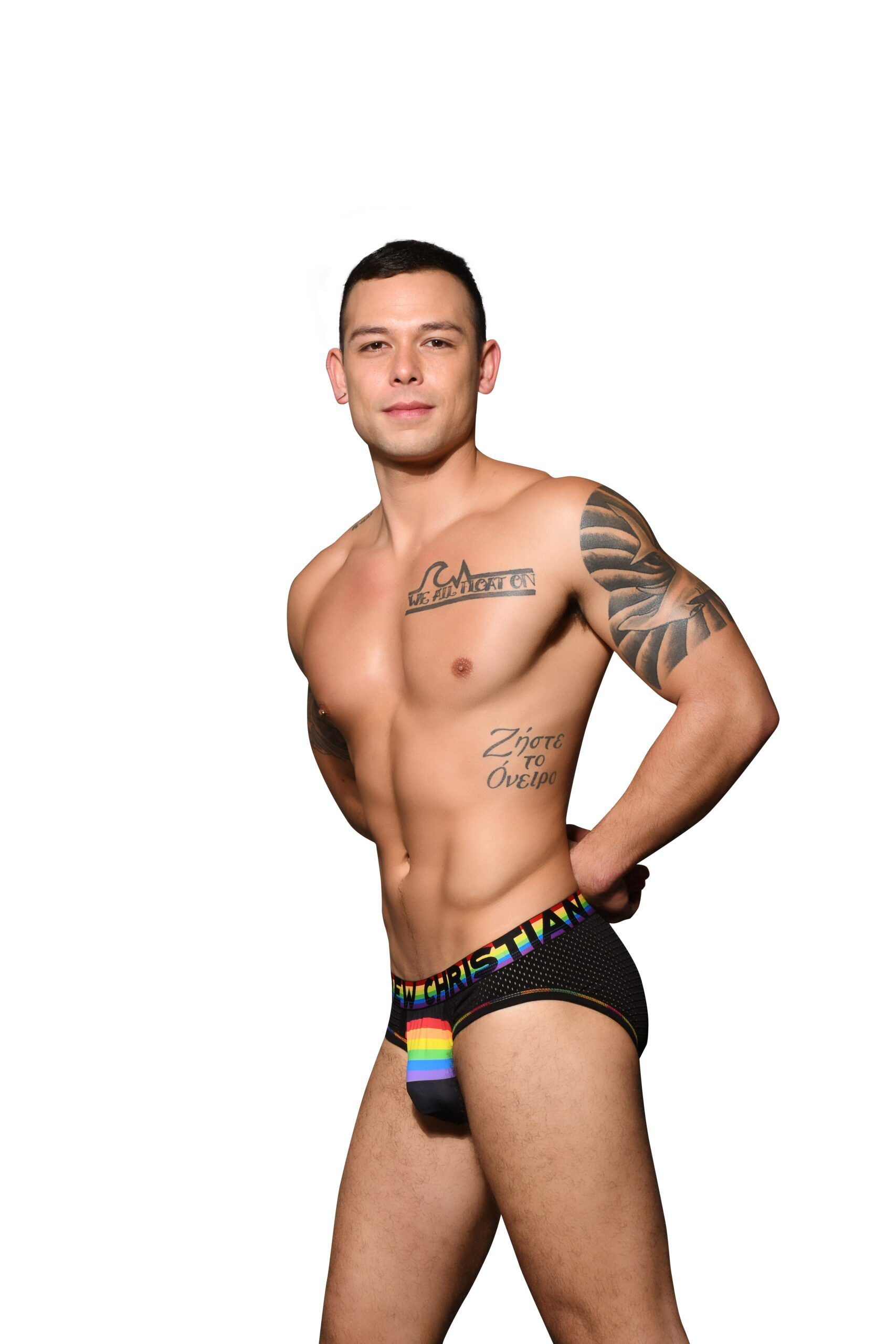 Andrew Christian Bikini arcoíris de malla con ALMOST NAKED® - Imagen 3