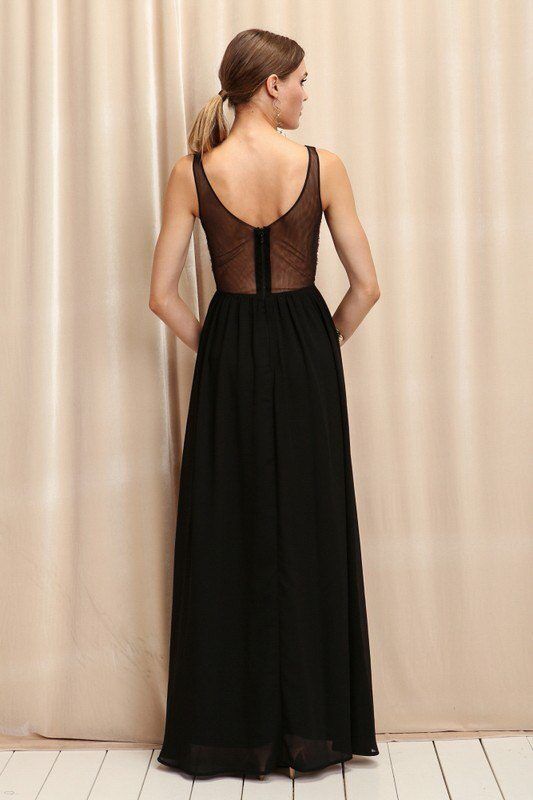 Vestido maxi negro cobre - Imagen 3